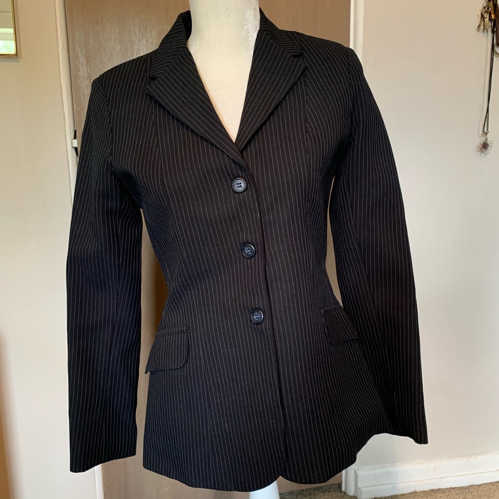 Pin stripe Devon Aire hunter jumper show jacket size 12